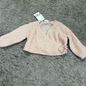 Zara Blush V-Neck Sweater